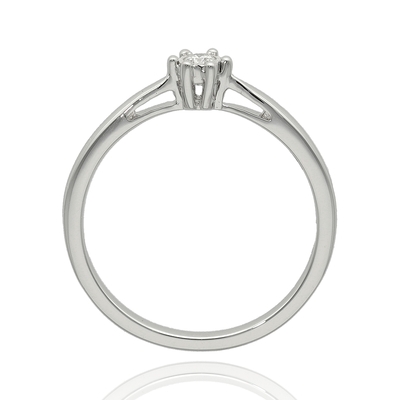 Fehér arany gyűrű 51-es méret (M694-51)